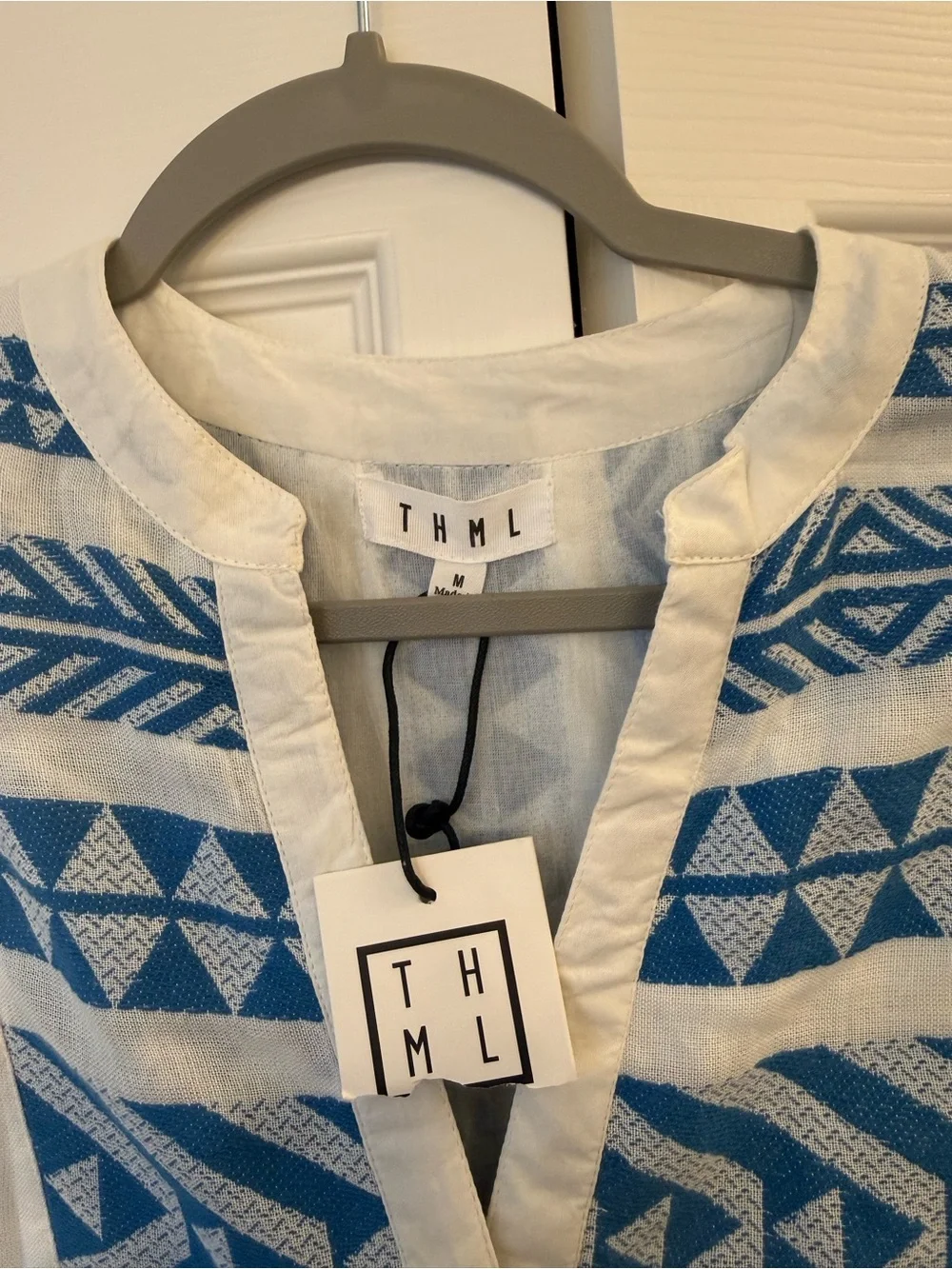 Thml - Tiered V-neck Embroidered Dress - Picture 6 of 10